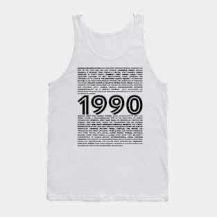 1990 Time Capsule Collection: Unique Birthday Gifts for a Nostalgic Journey Tank Top